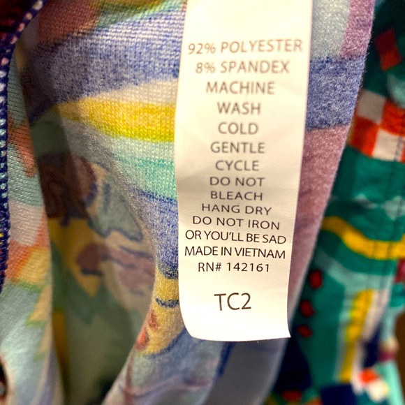 Plus Size Soft Multi color Women’s Lularoe Leggings Skiing Santa Graphic sz TC2 - Picture 6 of 6